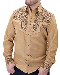 Camisa Vaquera Gamuza Bordada WD Boots 812