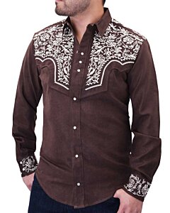 Camisa Vaquera WD Boots 815 Café/Plata
