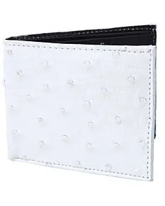 Cartera Avestruz Original WD 10-1699 Blanca