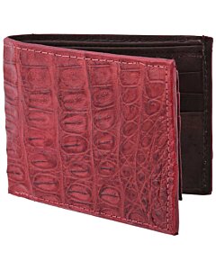 Cartera Piel De Caimán Original WD 10-1690 Rojo