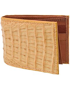 Cartera Piel De Caimán Original WD 10-1691 Mantequilla
