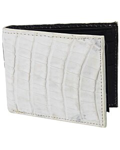 Cartera Piel De Caimán Original WD 10-1697 Hueso
