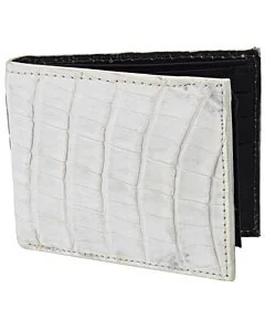 Cartera Piel De Caimán Original WD 10-1697 Hueso