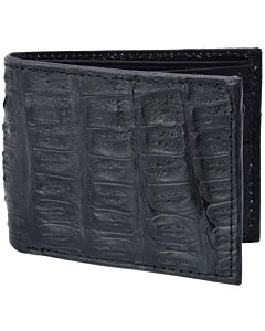 Cartera Piel De Caimán Original WD 10-1701 Negra