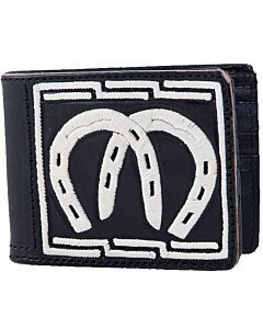 Cartera Piteada Herraduras WD 10-1783 Negra
