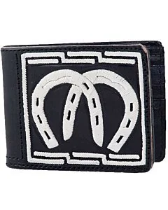 Cartera Piteada Herraduras WD 10-1783 Negra