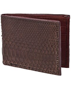 Cartera Billetera De Python Genuino WD 10-1695 Café