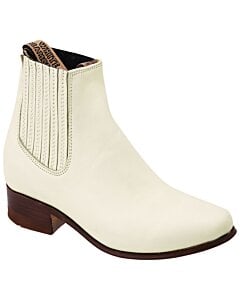 Botines Charros Napa Para Niño Color Hueso WD 11-762