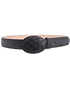 Cinto Vaquero Grabado Avestruz WD Boots 1344 Negro