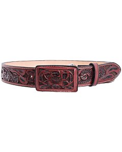 Cinto Vaquero Piel Cincelado Color Cognac WD 11-1532