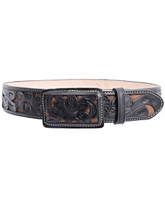 Cinto Cincelado Vaquero Color Negro WD 11-1533