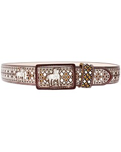 Cinto Vaquero Caballo Corte Laser Color Shedrón WD 11-1531