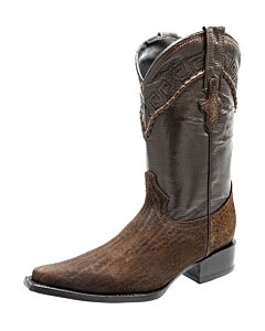 Botas Vaqueras Color Café Horma 3X Piel Cuello De Toro WD 11-083