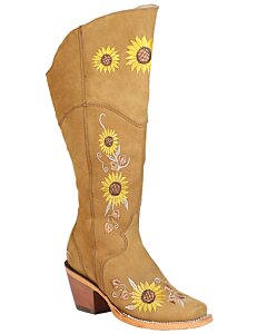 Botas Rodeo Altas 16" Para Mujer Olio Nobuck Miel 43916