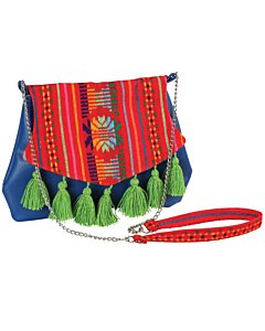 Crossbody Bag Artesanal De Cambaya Color Azul 603022