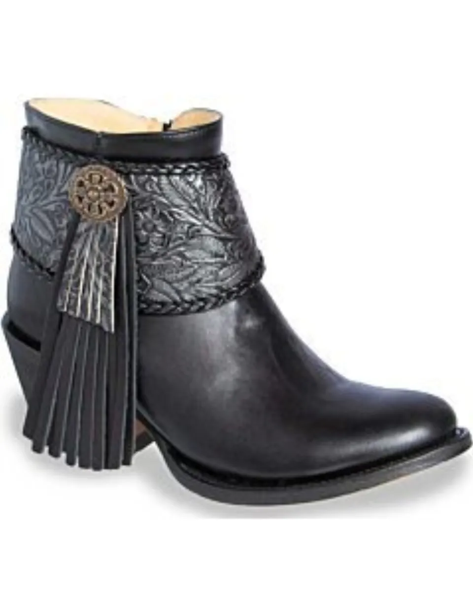 Botines para Dama c/Strap Cincelado D102