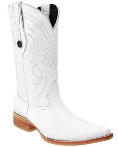 Botas Vaqueras Imitación Venado Color Blanco 3X WD 11-133