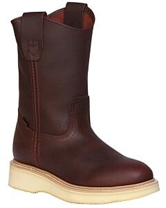 Botas de trabajo para mujer Establo 91542 en piel Grasso color shedron, con suela Mil Rayas ideal para entornos con lodo.