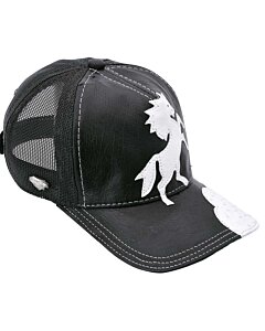 Gorra De Gamuza Con Cocodrilo Café WD 10-1804