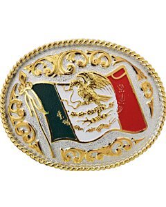 Hebilla Vaquera Bandera Mexicana WD 11-1280