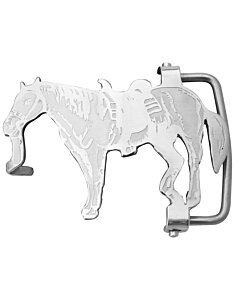 Hebilla Charra Caballo Plateada WD 11-1406