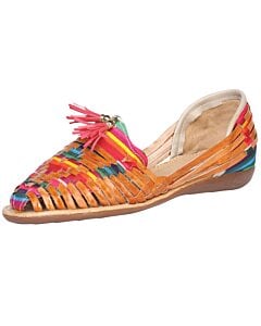 Huarache Artesanal De Mujer Piel Multicolor 601947