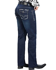 Lamasini Jeans Vaqueros Modern Boots Navy 1863