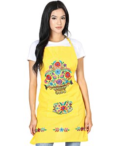 Mandil Artesanal Bordado 603153 Amarillo