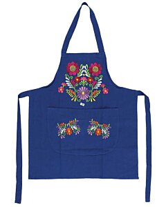 Mandil Artesanal Bordado 603196 Azul