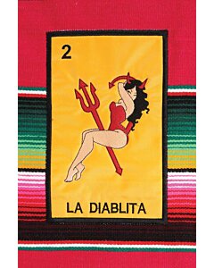 Mandil Artesanal Lotería La Diablita 603577 Multicolor