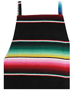 Mandil Artesanal Diseño Sarape 603579 Negro