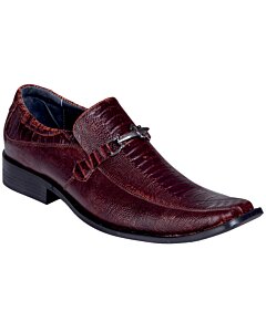 Zapato De Vestir Color Vino Para Hombre Lamasini 8408