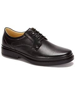 Zapato Comfort Agujetas Piel Borrego De Hombre 328-0621 Negro