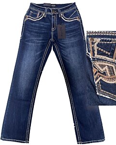Pantalones Mezclilla Modern Boot Montero 4593 Color Dark Blue