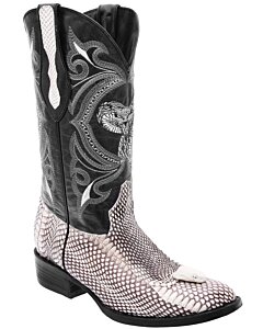 Botas Vaqueras Víbora Con Cabeza Color Natural WD 11-208