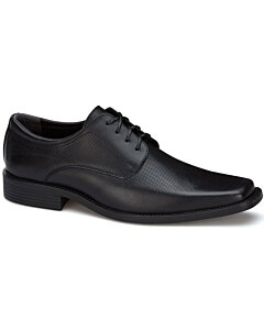Zapato De Vestir Negro De Piel Para Hombre Con Agujetas