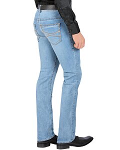 Pantalones Color Azul Claro Corte Recto Para Hombre Lam 1593