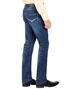 Pantalones Straight Leg Para Hombre Color Dark Blue Lam 1596