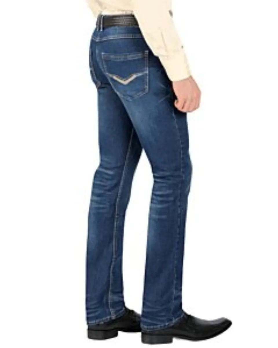 Pantalones Straight Leg Para Hombre Color Dark Blue Lam 1596