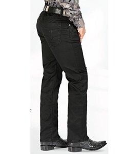 Pantalón Stretch De Hombre Lamasini 2846 Color Negro