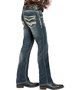 Pantalón Mezclilla De Hombre M Blue Lamasini 1851