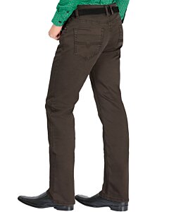 Pantalón Stretch Color Café Para Hombre Montero 5602
