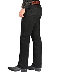 Pantalón Color Negro Stretch Para Hombre Montero 5602
