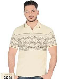 Playera De Moda Color Beige Moda Lamasini 28204