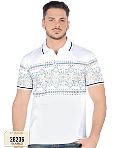 Playera Blanca Con Diseño En Pecho Y Mangas Lam 28206