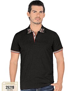 Playera Lamasini De Moda Color Negro 29219