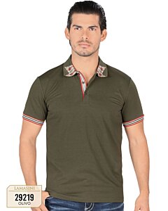 Playera Lamasini De Moda Color Olivo 29219