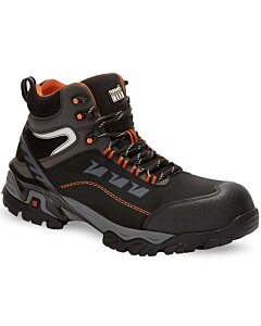 Botines Suela Triple Densidad Con Puntera De Policarbonato Color Negro