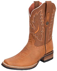 Bota Rodeo De Piel Verthali 030 Color Tan