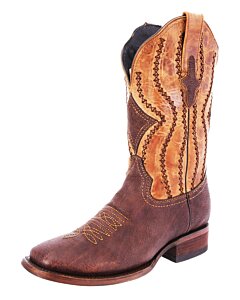 Botas Rodeo Piel Shoulder Color Café WD 11-274
